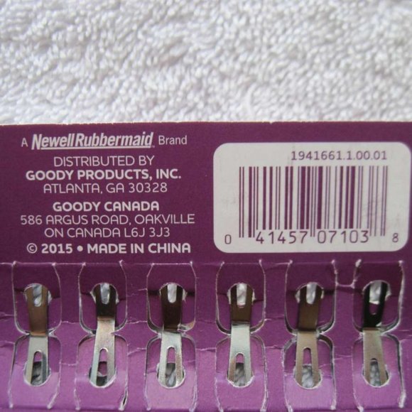 12 Goody Metal Hair Contour Snap Clips Glittery Sparkly Metallic Colors Breanna - Picture 4 of 6